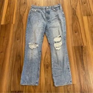 NWT Lovers & Friends Reece High Rise Rigid Slim Straight Jean Size 29